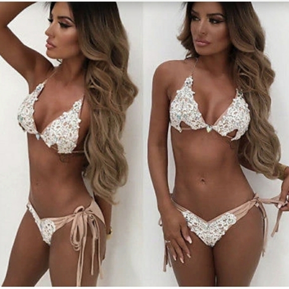 Sexy Strappy rhinestone bikini - Picture 8 of 8